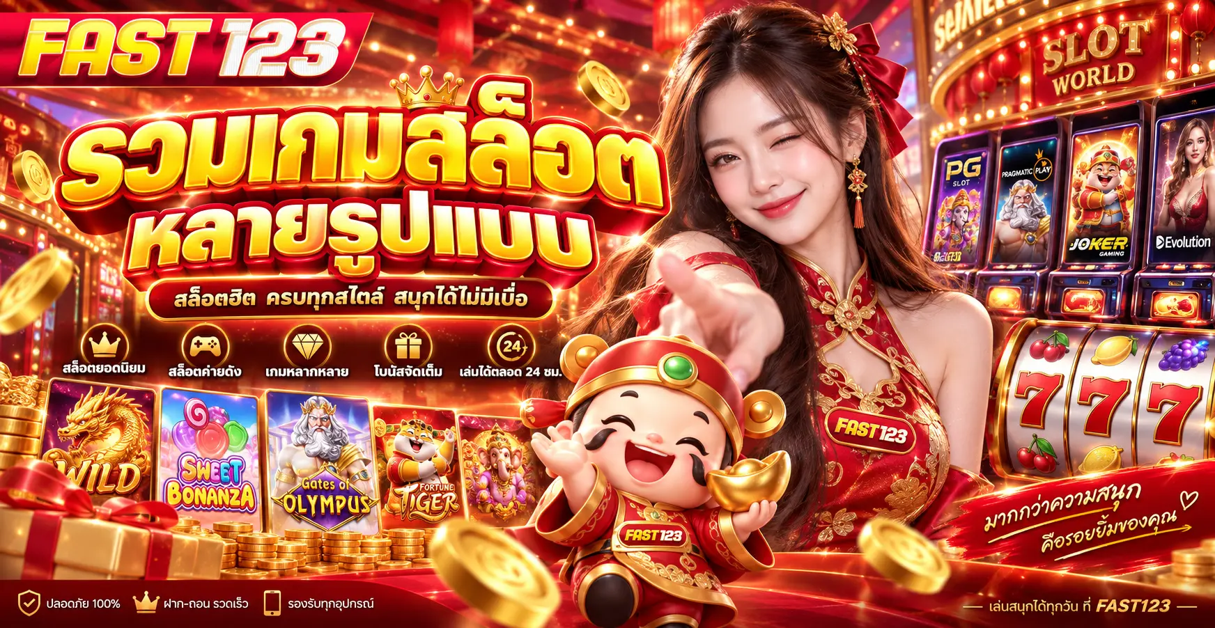 รวมเกมสล็อตหลายรูปแบบ